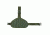VISM 2956 Drop Leg MOLLE Panel/Holster/Pistol Magazine Pouch, Green CVDLHOL2956G