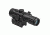 VISM Duo Series 4X34 Scope/Built In Offset Green Dot Relflex Sight/Blue Ill. Urban Tactical Reticle/Picatinny Base/Green Lens, BLACK VDUO434DGB