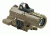 VISM ECO Prismatic Scope 4X Scope/Laser &amp; NAV LED/Green Micro Dot, Tan VECO434QRTG
