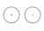 Vism Red &amp; Blue Dot Reflex Optic - 1.7in H with Integrated Green Laser, Black VDBRGLB