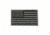 VISM Usa Flag Patch Embroidered, Black, CVUSAE3028B