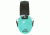 Walkers Dual Colored Passive Ear Muffs, 27 dB NRR, Light Teal, GWP-DCPM-LTL
