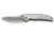 We Knife Co Ltd Ryson Thumb Stud Knife Gray Titanium Handle 3.33inch Hugin Damasteel Blade