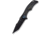 We Knife Co Ltd Tighe Down Flipper &amp; Thumb Stud &amp; Button Lock Knife Black Titanium Integral Handle With Black &amp; Yellow Carbon Fiber Inlay 4inch Black Stonewashed Bohler M390 Blade, Tanto