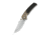 We Knife Co Ltd Skynix Flipper &amp; Thumb Stud Knife Champagne Titanium Handle With Twill Carbon Fiber Inlay