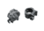 Weaver 1in Four Hole Skeleton Rifle Scope Rings, Med, Matte Black 48360