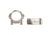 Weaver Cross Lock Rifle Scope Rings, 1in, Medium, Silver 49321