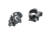 Weaver Lever-Lok Rifle Scope Rings, 1 in Tube, High, Matte, Black, 49326