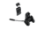 Wilcox DPAM NVG Mount/Universal Interface Plate/LEMO Pigtail Storage for HGU-56/SPH-4 Shroud, Black, 62100G06-B