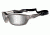 Wiley X Brick Sunglasses - Silver Flash Lens/ Crystal Metallic Frame 855