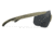 Wiley X Saber Advanced, Matte Tan Frame, Clear/Smoke Grey/Light Rust Lens, 308T