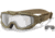 Wiley X SP30DLT Spear Apel Goggles Clear Lens Tan Frame