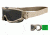 Wiley X Spear Tactical Goggle,APEL Tan Frame,Shield,Smoke Grey,Clear Lens SP30T