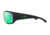 Wiley X WX Omega Sunglasses, Matte Black Frame, Captivate Polarized Green Mirror Lens, ACOME22
