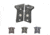 Wilson Combat Beretta Compact G10 Handgun Grips, Black, Black Cherry, Dirty Olive, Gray/Black