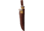 Wood Jewel Fixed Blade Curly Knife Set, Carbon Steel Blades, Curly Birch Handle, Leather Sheath, 23AVKS
