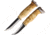 Wood Jewel Fixed Blade Set Curly