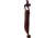 Wood Jewel 6.75in Zebra Fixed Blade Knife, 6.75in Overall, 2.38in Carbon Steel Blade, Zebra Wood Handle, Leather Sheath, 23ZVP