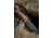 WOOX Rock 62 Fixed Blade Knife, 4.25 in, Drop Point, Mil-Spec Black, Sleipner Steel Blade, Plain American Walnut Handle, BU.KNF001.01