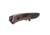 WOOX Rock 62 Fixed Blade Knife, 4.25 in, Drop Point, Mil-Spec Black, Sleipner Steel Blade, Plain American Walnut Handle, BU.KNF001.01