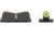 XS Sight Systems DXT2 Big Dot Pistol Tritium Night Sight, S&amp;W M&amp;P Full Size, Compact, Yellow, Standard, SW-0029S-5Y