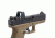 XS Sight Systems DXW Standard Dot for Glock Suppressor Height 17,19,22-24,26,27,31-36,38, Tritium Front, White Stripe Rear GL-0004S-4