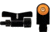 XS Sight Systems DXW2 Big Dot Sight, Orange, S&amp;W 586/686/625/629/329 Revolvers, SW-0035S-3N