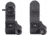 XS Sight Systems Flip-up Rifle Tritium Sights w/ CSAT &amp; Tritium Stripe, Matte Black, Standard, AR-3001-7