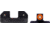 XS Sight Systems R3D Night Sights, Tritium, Orange, Smith &amp; Wesson M&amp;P/ M&amp;P M2.0, Black, SW-R032S-6N