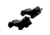 XS Sight Systems XTI2 DXS Standard Dot Ember Rifle Sights, Tritium, Orange, Standard Dot, Black, AR-0008-1N