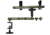 XtraArm Quick Clamp Shooting Rest w/ Double Yoke, Black, XTRA-QCSRDY