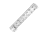 XTS AR-15 M-Lok Rail, 12 in, Silver, XTS-ADZ12-SL