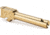 Zaffiri Precision Chunk Ported Pistol Barrel, Glock 19 Gen 1-4, 9mm, Twist 1-10, 416R Stainless Steel, Gold, ZP.19BCPG