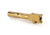 Zaffiri Precision Flush and Crown Glock 19 Gen 5 9mm Luger Non-Threaded Pistol Barrel, 3.95in, 1-10 RH Twist, PVD, Gold, BA-G19G5-FC-GLD