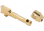 Zaffiri Precision Threadless Compensator 9mm Fits G43/43X Gold Stainless Steel, ZP.43BTCG