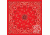 Zan Headgear Bandanna, Cotton, Red Paisley B003