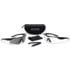 ESS Crossbow 2X Eyeshields Shooting Safety Glasses, Black Frame, Clear/Smoke Lenses 740-0504