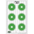OpticsPlanet Exclusive EZ2C Targets Red Dot Optics Style 6, Green and Black Ink on High Quality White Paper, 25 Pack, EZ2CRD06