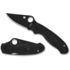 Spyderco Para 3 Lightweight Folding Knife, 2.93in, CTS BD1N, Plain DLC Leaf Blade, Black FRN Handle, C223PBBK