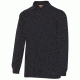24 7 Series 4357005 Mens Long Sleeve Polo Shirt Black