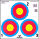 30-06 Outdoors Paper Archery Target, 3-spot, 17x17in, 100ct, TAR3-100