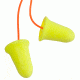 3M E-A-Rsoft FX Corded Earplugs, Yellow, 200, Box, 312-1260-BX