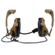 3M V Headset, w/ IHPS Attachment, Single Lead, Coyote Brown, MT20H682HPS-47 CY
