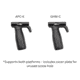 A3 Industries B&amp;T GHM-C &amp; APC-K Modular Aluminum Base 2.5in Grenade Vertical Front Grip