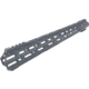 ABC RIFLE COMPANY Style Low Hybrid Cut D-Cut AR-10/DPMS LR-308 M-LOK Handguard Rail System, 18in, Sniper Grey, HG10-CM-TCML18D-SG
