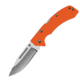AccuSharp Lockback Folding Knife, 4.5in Closed, 3.25in Satin SS Clip Point Blade, Orange G10 Handle, Thumb Stud, Pocket Clip, 712C