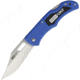 AccuSharp ParaForce Lockback Folding Knife, 4in Closed, 3in Satin SS Clip Point Blade, Black Synthetic Handle, Thumb Pull, 801C
