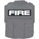 Ace Link Armor Fire Patch, White On Black, B-TG-ID-FI-WH-BLK