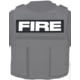 Ace Link Armor Fire Patch, White On Black, B-TG-ID-FI-WH-BLK