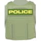Ace Link Armor Police Patch, Yellow On Green, B-TG-ID-POL-YL-GRN